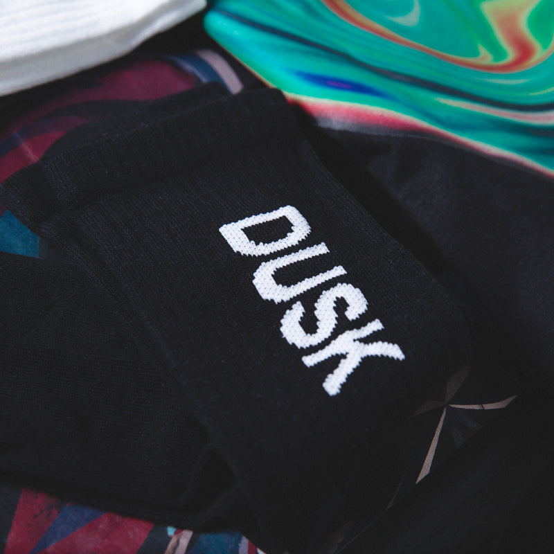 DUSK Empire Logo Socks Black Pack of 2